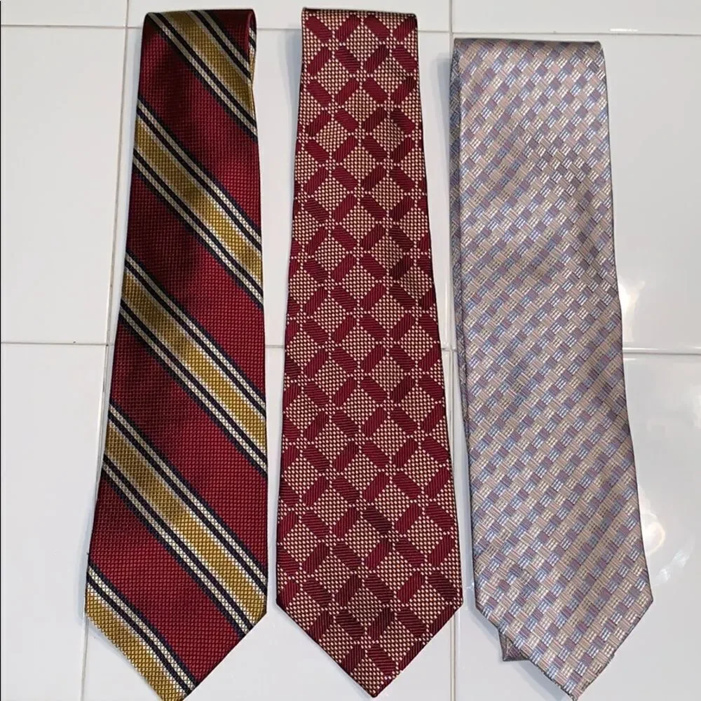 Vtg bundle of‎ 3 Hart Schaffner & Marx ties